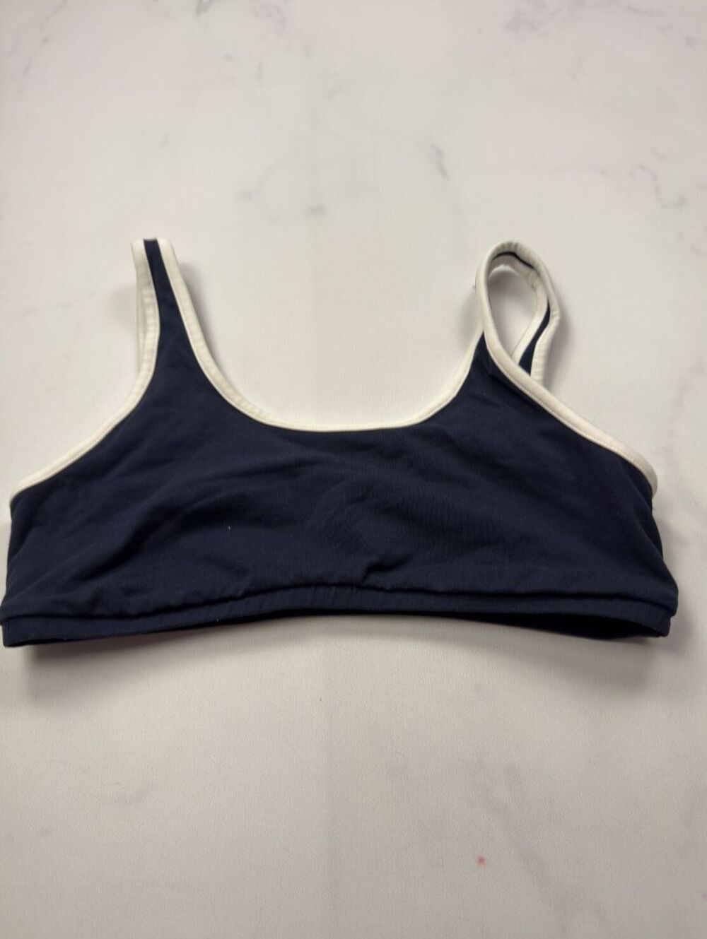 Old Navy Navy Sports Bra Tank Athletic 2010s Minimalist - Womens M